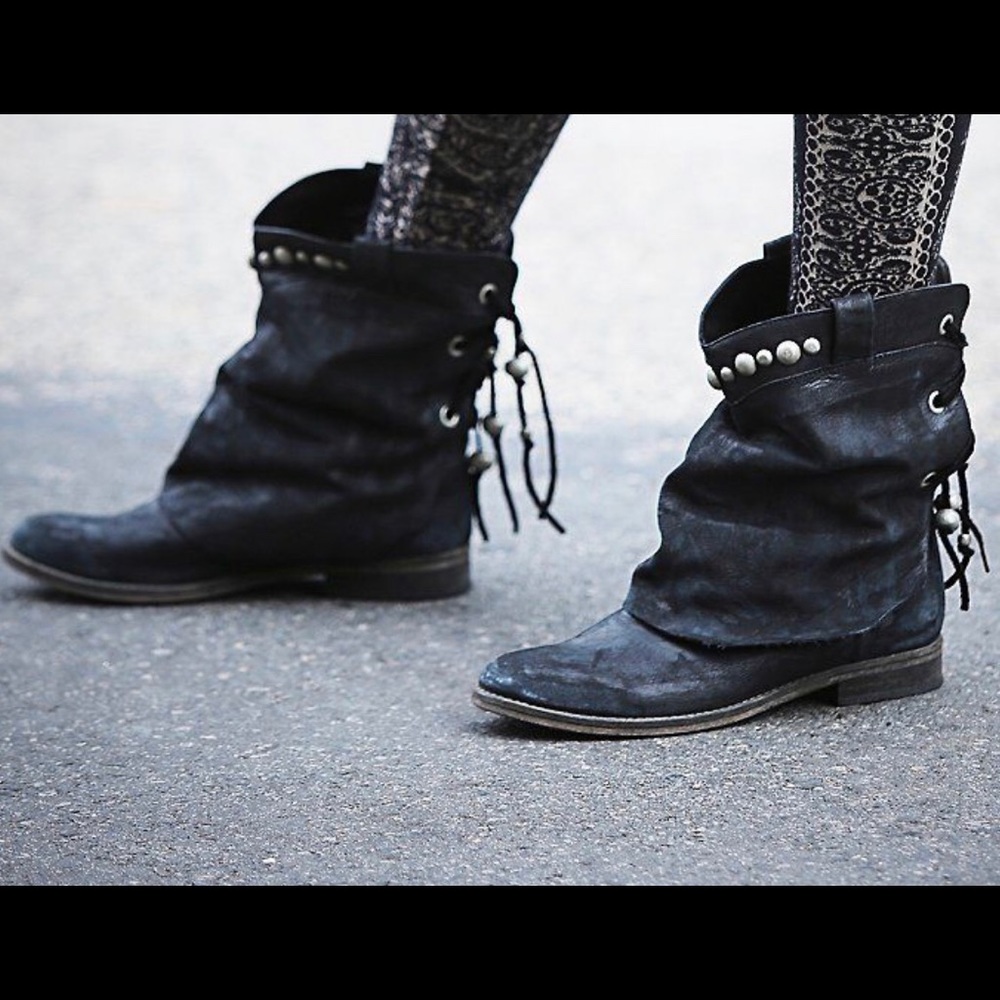 Free People Wayland Leather Short Boot